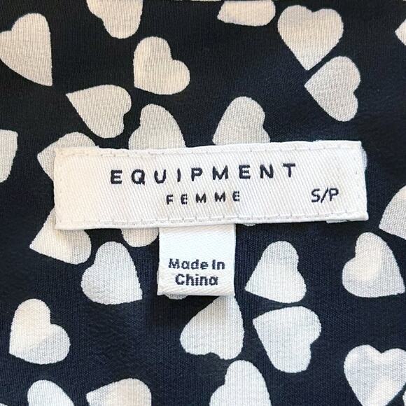 EQUIPMENT Essential Silk Heart Shirt Small - Picture 6 of 10